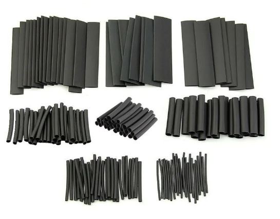 Bolsa de Tubos Termo Contraíble – 127 Unidades (Color Negro)