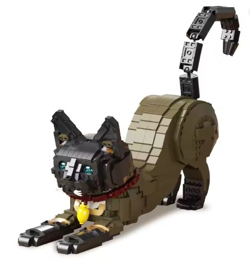 Gato Siamés en Bloques · LEGO MOC Compatible