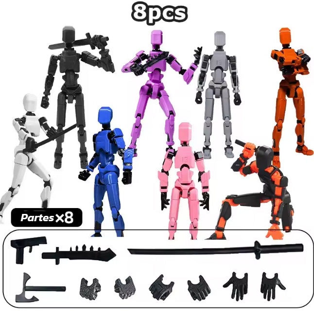 Figura Articulada T13 – Robot Multiarticulado para Crear y Posar