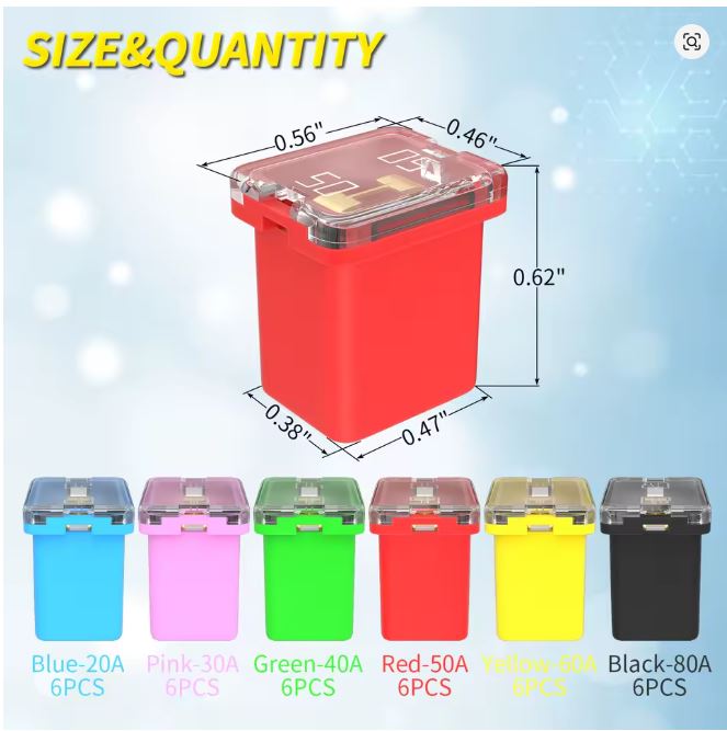 🔧 Kit de Fusibles JCASE DaierTek – 36 Unidades