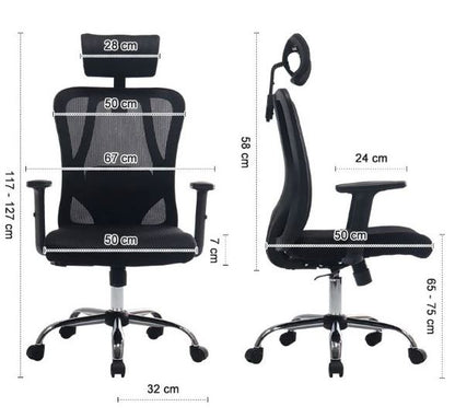 Silla De Oficina Modelo: SOERME PRO NEGRO