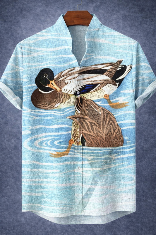 Camisa Patos en el Agua – Estampado 3D