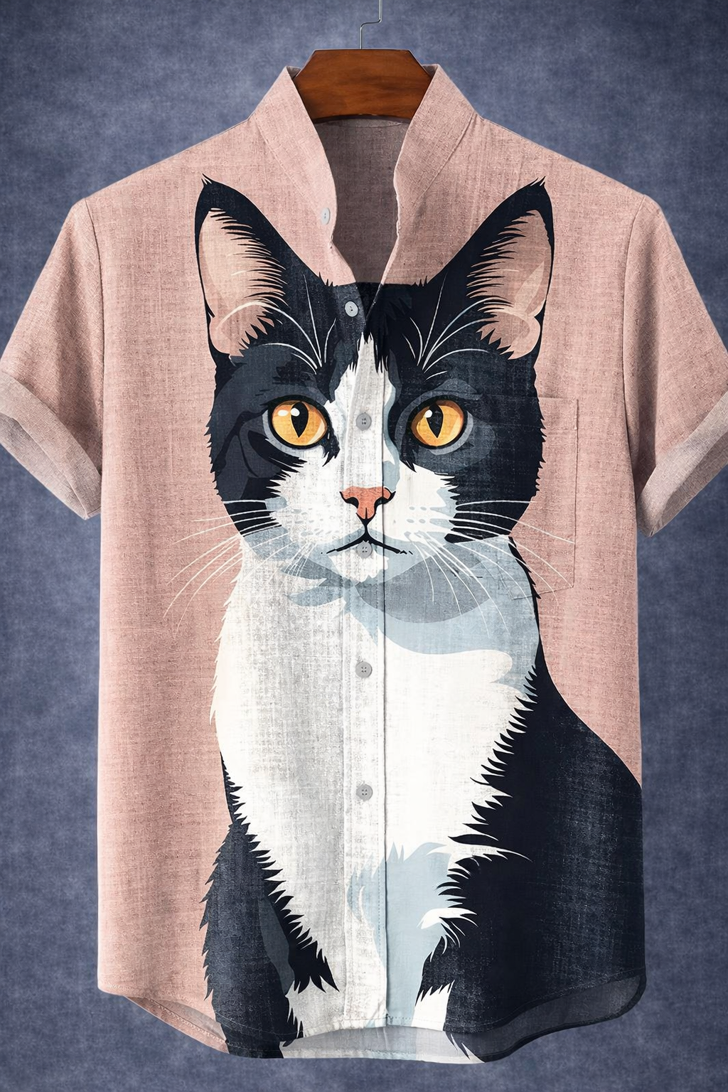 Camisa Tuxedo Cat –  Estampado 3D