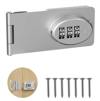 Cerradura Mecánica con Contraseña – Pestillo Deslizante de Seguridad para Puertas, Gabinetes y Proyectos de Artesanía