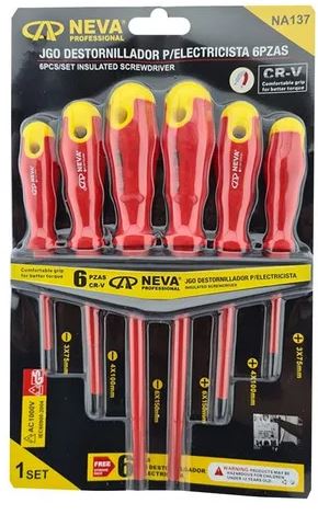 Set de Destornilladores Eléctricos 6 Piezas – Neva