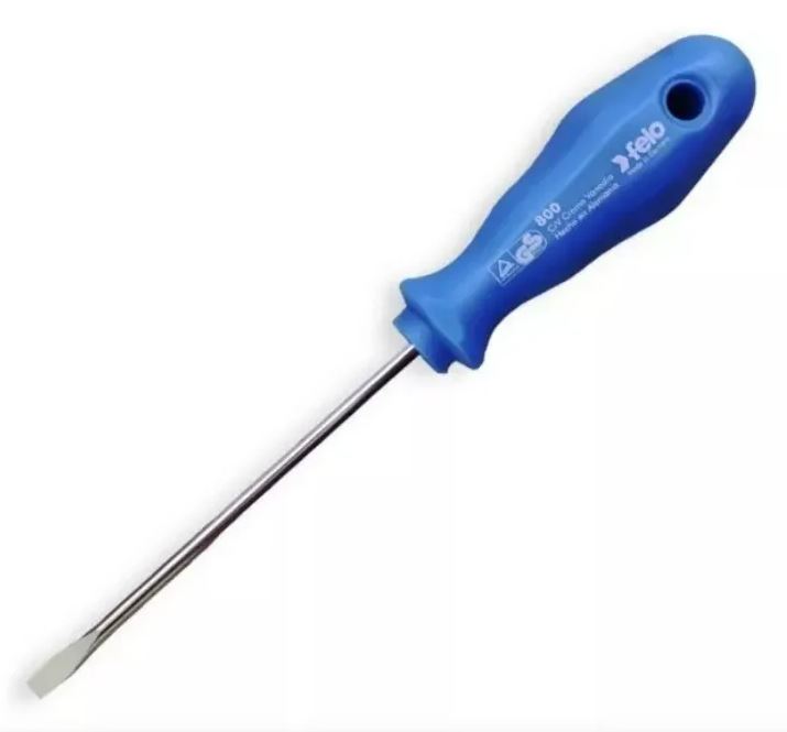 Destornillador Plano 3.5x100 mm Mango Azul – Felo (80035390)