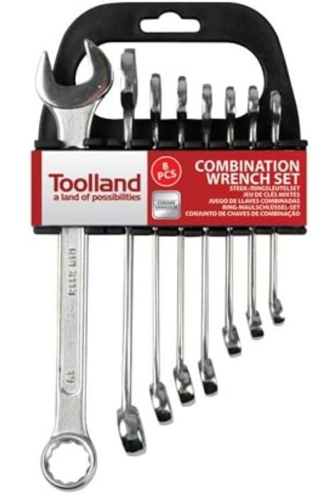 Toolland JUEGO DE LLAVES COMBINADAS - 8-19 mm - 8 uds.