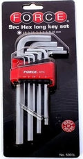 Juego De Llaves Allen Largas 1.5-10 Mm 9 Piezas 5093l Force