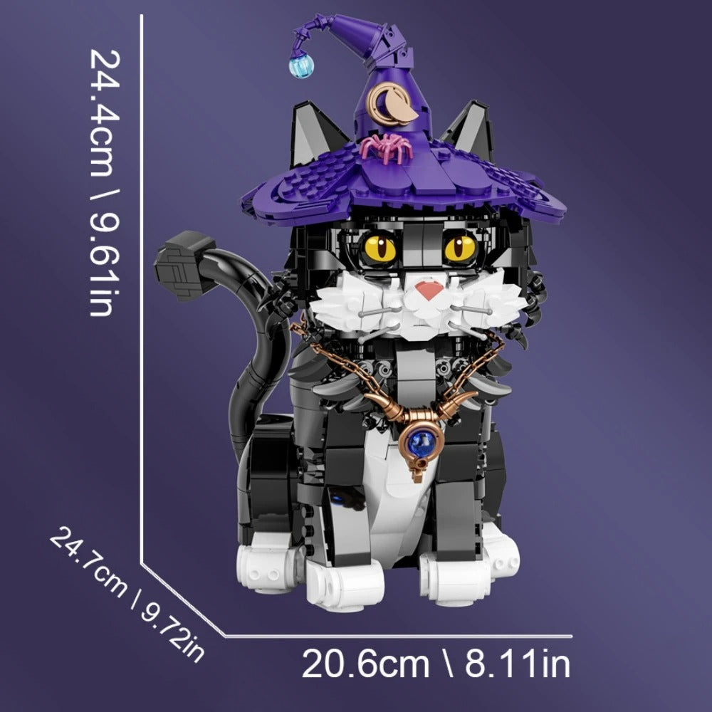 Gato Mágico en Bloques · LEGO MOC Compatible (1128 piezas)