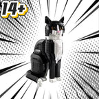 Gato Tuxedo en Bloques · LEGO MOC Compatible