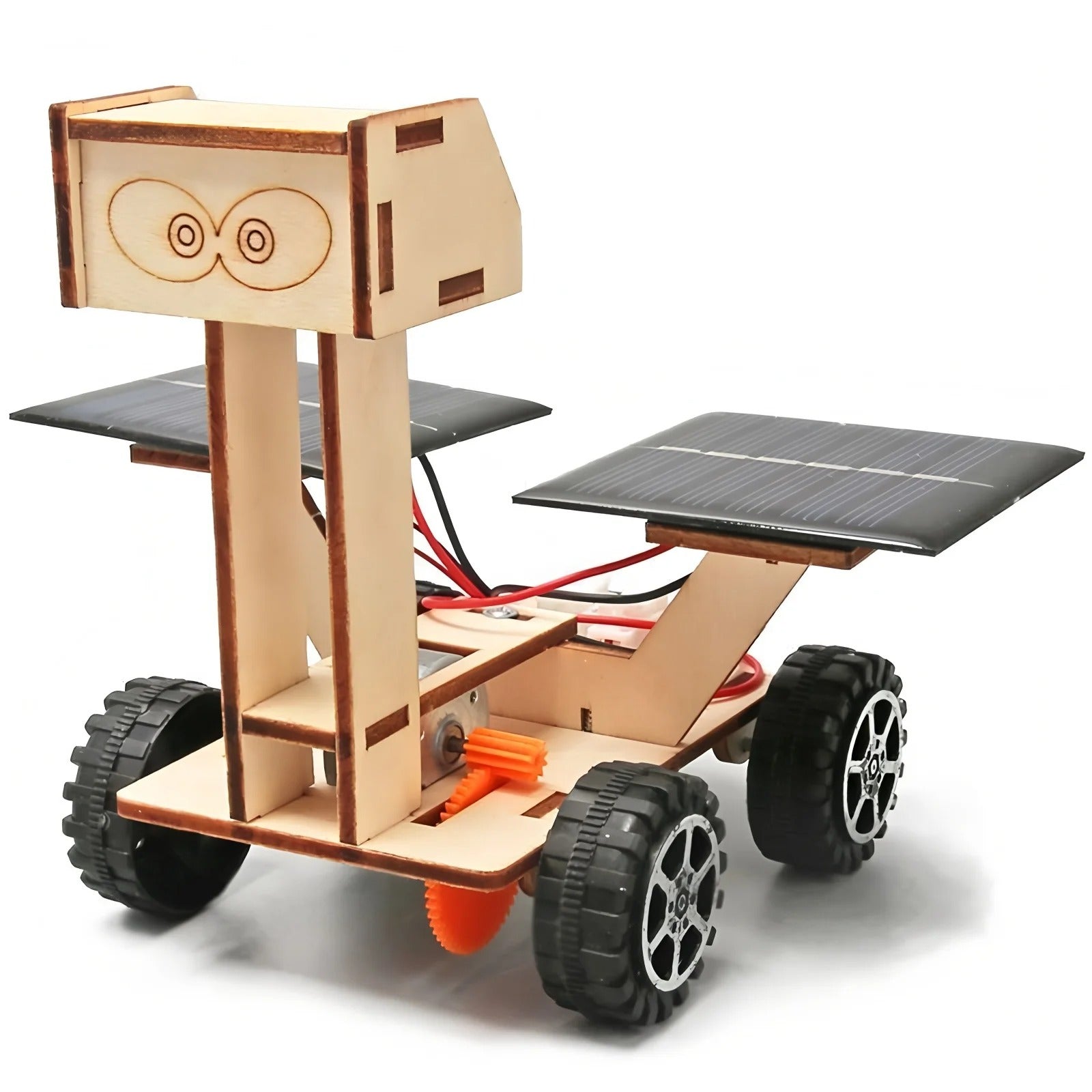 Coche Solar Educativo DIY – Kit de Construcción de Madera 3D