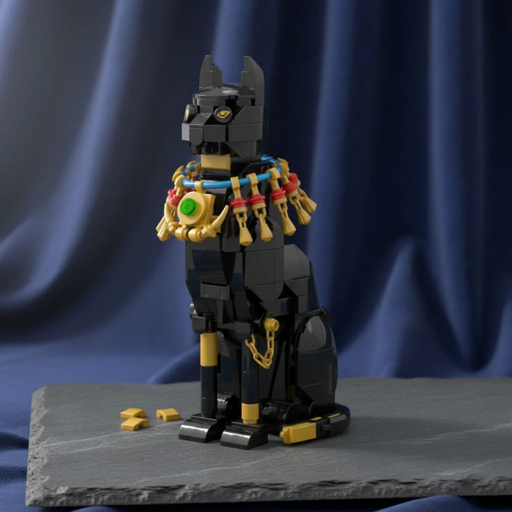 Gato Egipcio en Bloques · LEGO MOC Compatible (414 piezas)