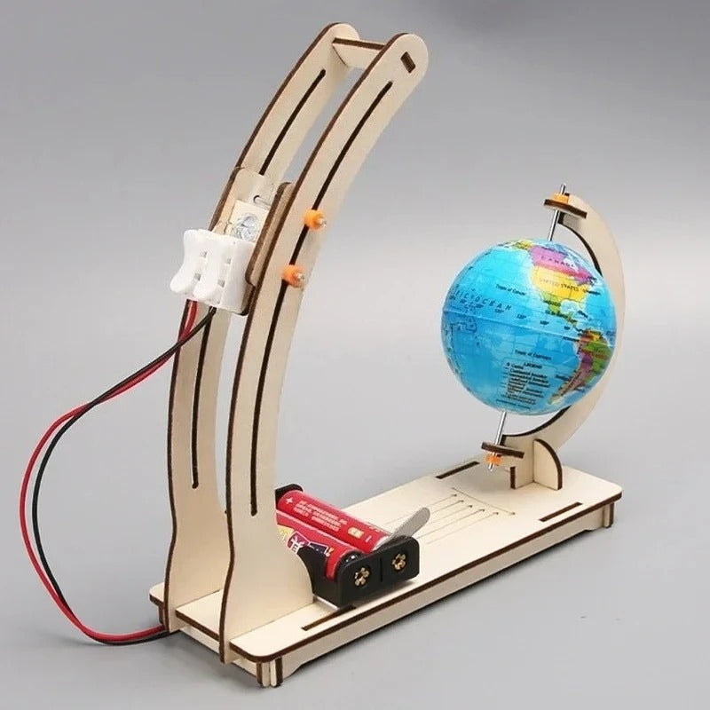 DIY STEM modelo Tierra ciclo día y noche – Kit educativo de madera