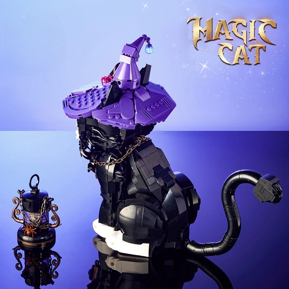 Gato Mágico en Bloques · LEGO MOC Compatible (1128 piezas)