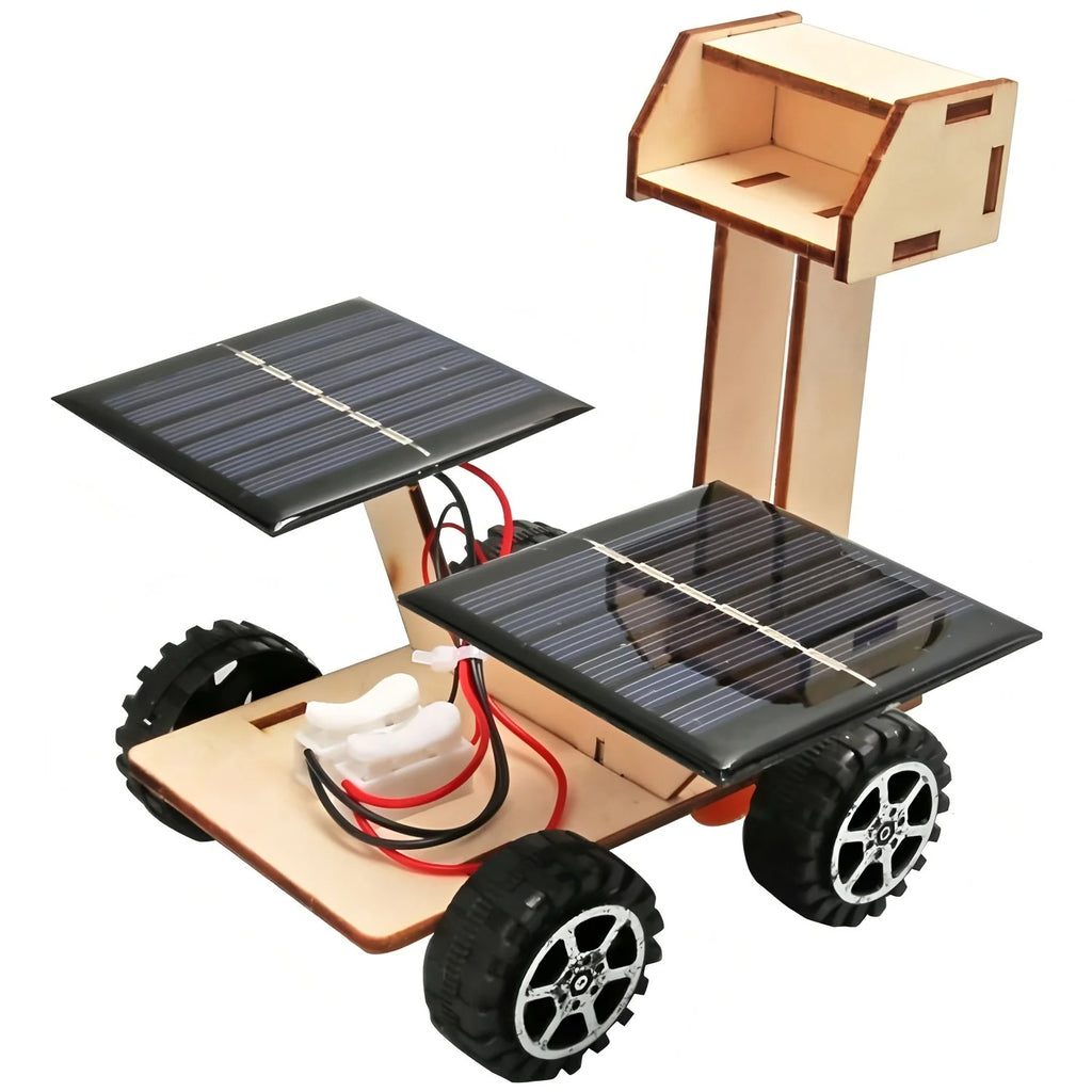 Coche Solar Educativo DIY – Kit de Construcción de Madera 3D