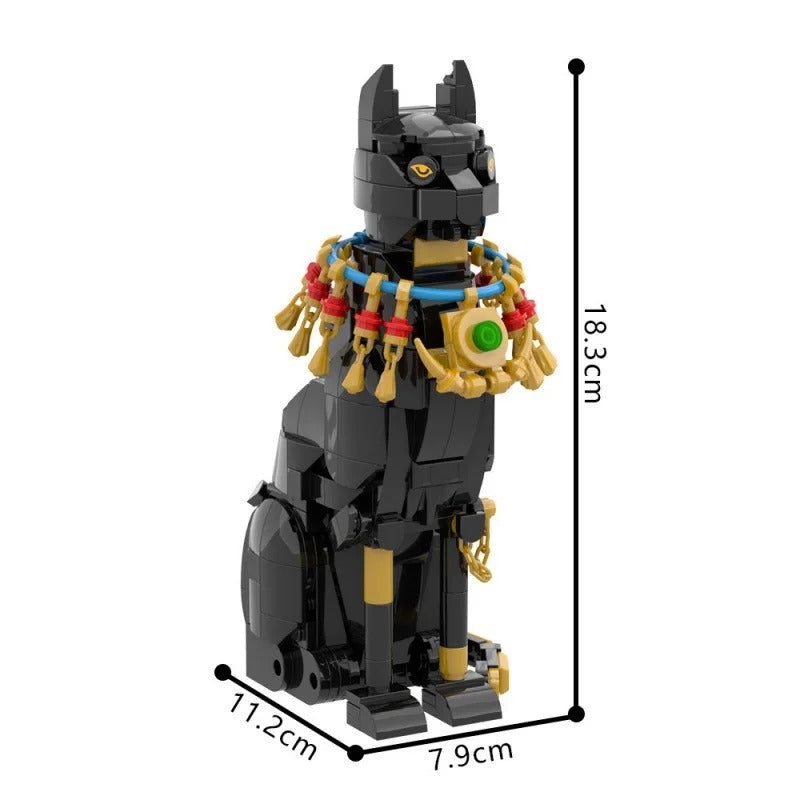 Gato Egipcio en Bloques · LEGO MOC Compatible (414 piezas)