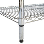 Estantería Metálica Cromada 4 Niveles – 907×457×2000 mm / 1219×457×2000 mm