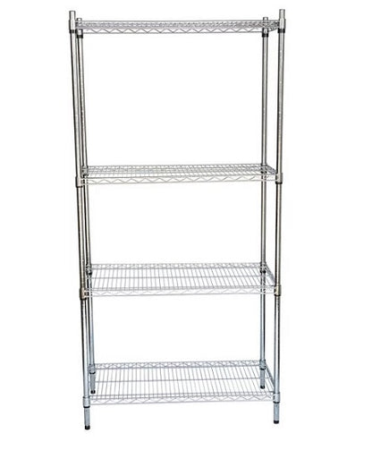 Estantería Metálica Cromada 4 Niveles – 907×457×2000 mm / 1219×457×2000 mm