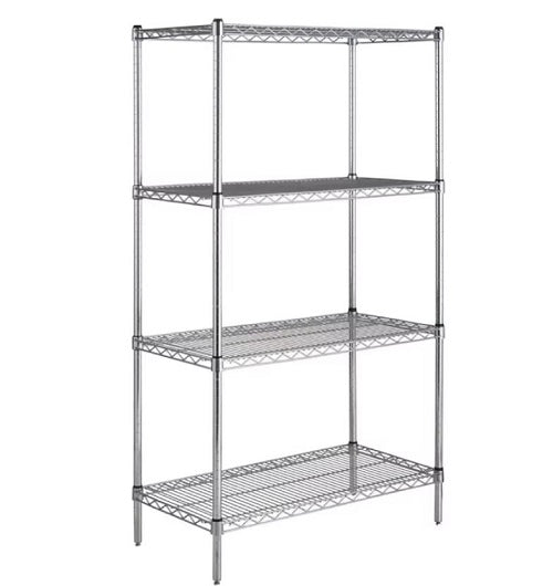 Estantería Metálica Cromada 4 Niveles – 907×457×2000 mm / 1219×457×2000 mm