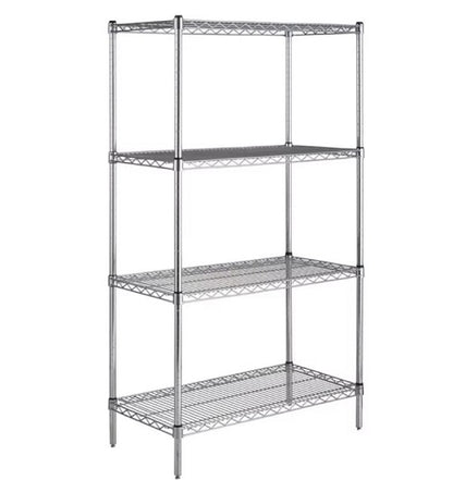 Estantería Metálica Cromada 4 Niveles – 907×457×2000 mm / 1219×457×2000 mm