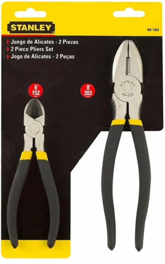 Juego de Alicates 2 Piezas – Stanley (90-163)