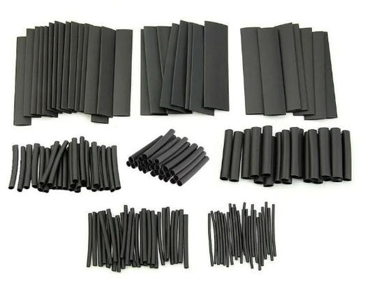 Bolsa de Tubos Termo Contraíble – 127 Unidades (Color Negro)